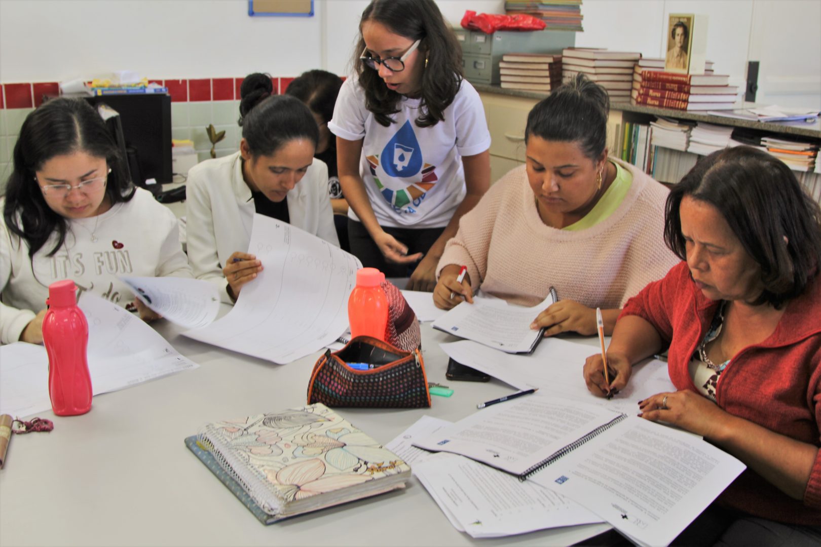 Estudantes na oficina ODS