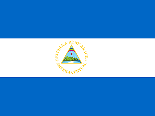 Bandeira Nicaragua centro